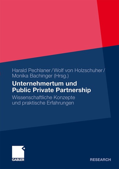 Harald Pechlaner, Wolf von Holzschuher, Monika Bachinger - Unternehmertum und Public Private Partnership, Inbunden