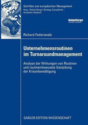 bokomslag Unternehmensroutinen im Turnaroundmanagement