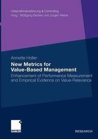bokomslag New Metrics for Value-Based Management