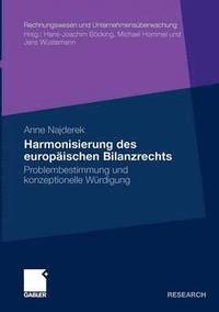 bokomslag Harmonisierung des europäischen Bilanzrechts