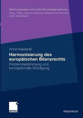 bokomslag Harmonisierung des europischen Bilanzrechts