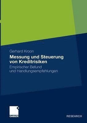 bokomslag Messung und Steuerung von Kreditrisiken