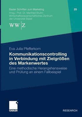 bokomslag Kommunikationscontrolling in Verbindung mit Zielgren des Markenwertes