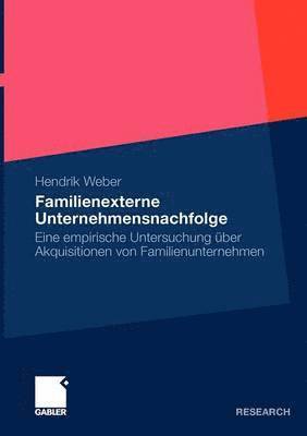 bokomslag Familienexterne Unternehmensnachfolge