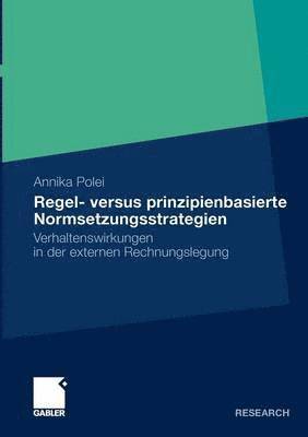 bokomslag Regel- versus prinzipienbasierte Normsetzungsstrategien