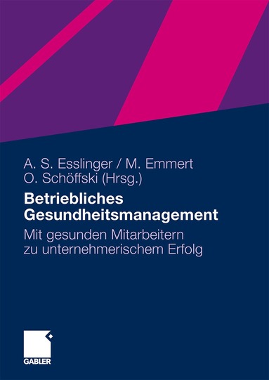 Adelheid Susanne Esslinger, Martin Emmert, Oliver Schöffski - Betriebliches Gesundheitsmanagement, Häftad