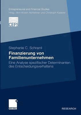 bokomslag Finanzierung von Familienunternehmen