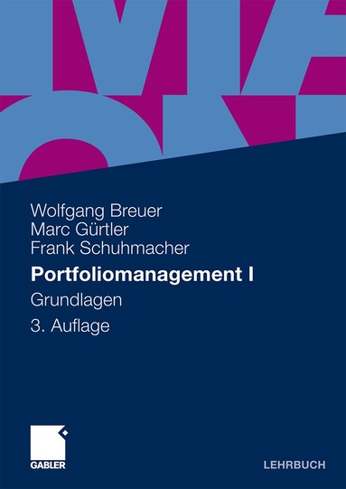 Wolfgang Breuer, Marc Gürtler, Frank Schuhmacher - Portfoliomanagement I, Häftad