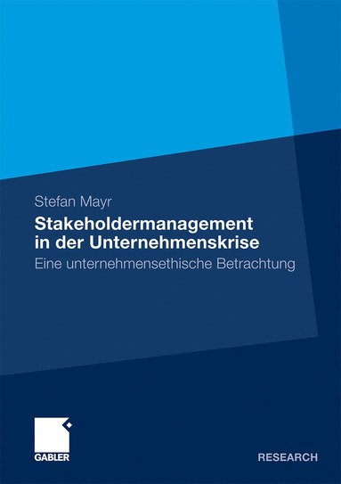 bokomslag Stakeholdermanagement in der Unternehmenskrise