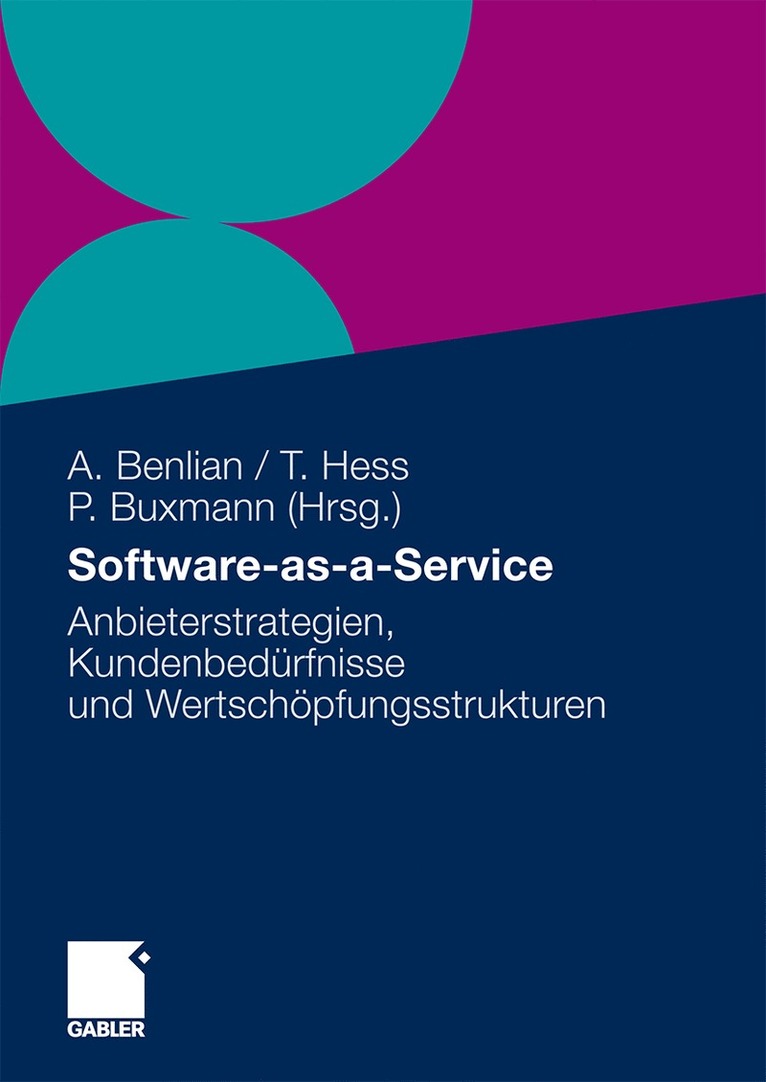 Alexander Benlian, Thomas Hess, Peter Buxmann - Software-as-a-Service, Häftad