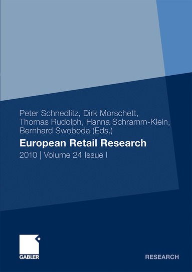 Peter Schnedlitz, Dirk Morschett, Thomas Rudolph, Hanna Schramm-Klein, Bernhard Swoboda - European Retail Research, Häftad