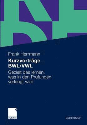 bokomslag Kurzvorträge BWL/VWL