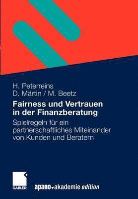 bokomslag Fairness und Vertrauen in der Finanzberatung