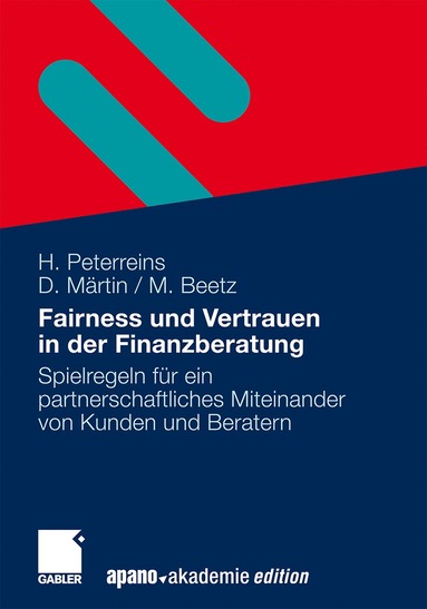 bokomslag Fairness und Vertrauen in der Finanzberatung