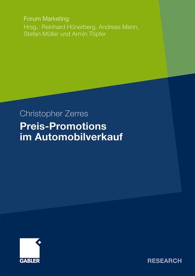 Christopher Zerres - Preis-Promotions im Automobilverkauf, Häftad