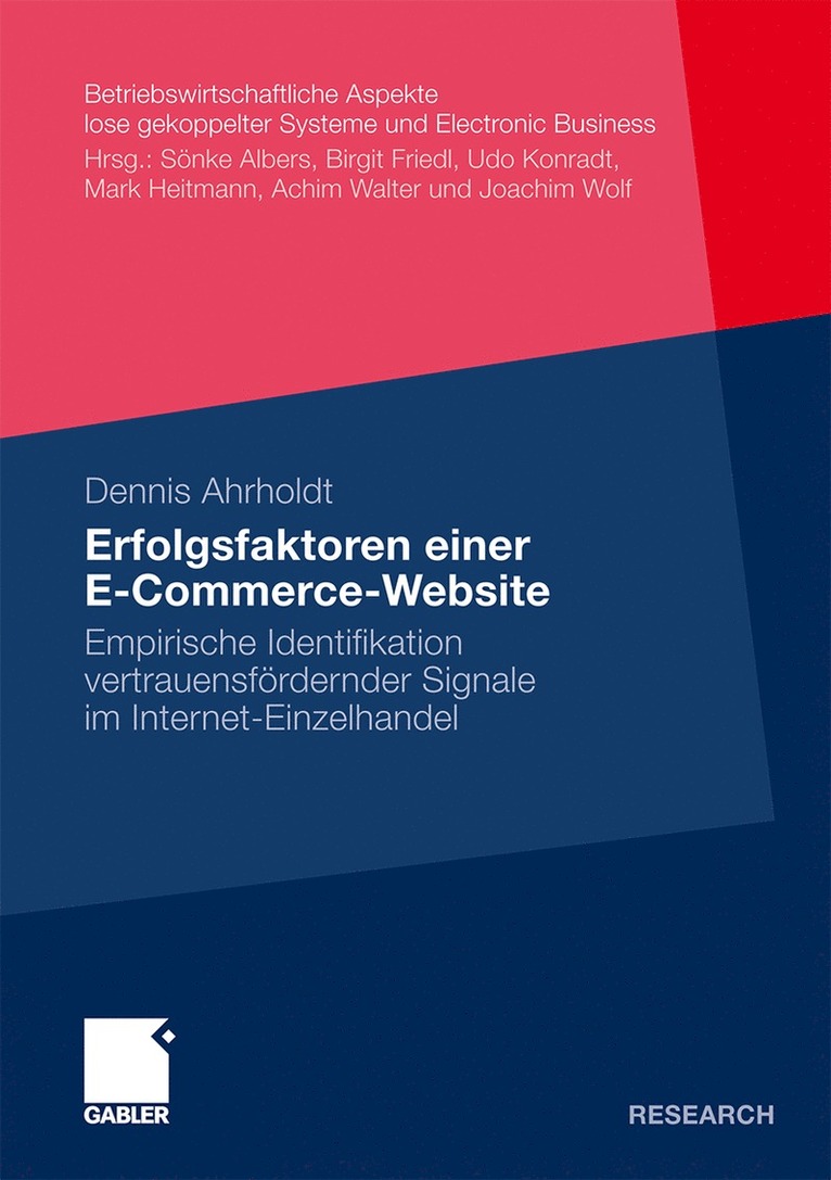 Dennis Ahrholdt - Erfolgsfaktoren einer E-Commerce-Website, Häftad