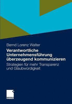 bokomslag Verantwortliche Unternehmensfhrung berzeugend kommunizieren