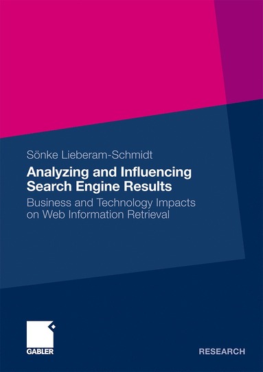 bokomslag Analyzing and Influencing Search Engine Results