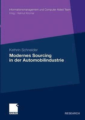 bokomslag Modernes Sourcing in der Automobilindustrie