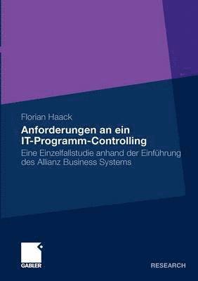 bokomslag Anforderungen an ein IT-Programm-Controlling