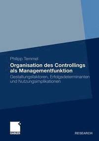 bokomslag Organisation des Controllings als Managementfunktion