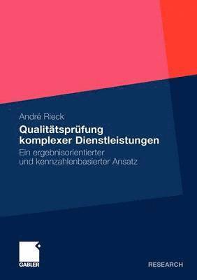 bokomslag Qualitätsprüfung komplexer Dienstleistungen