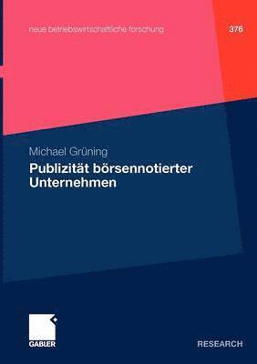 bokomslag Publizitt brsennotierter Unternehmen