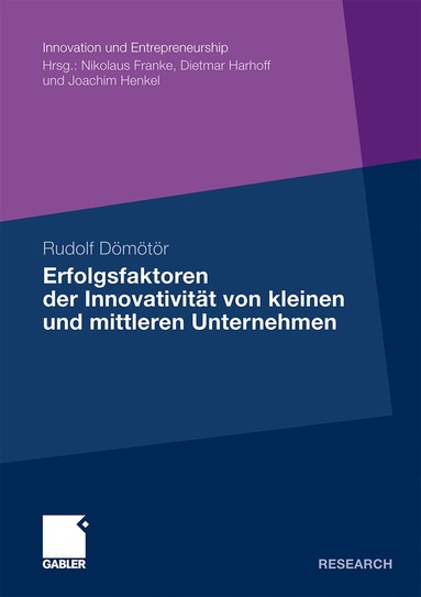 Rudolf Dömötör - Erfolgsfaktoren der Innovativität von kleinen und mittleren Unternehmen, Häftad