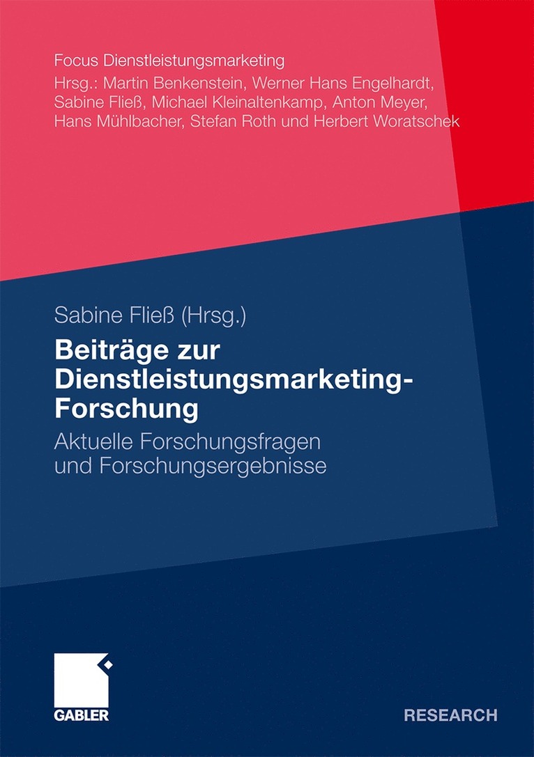 Beitrge zur Dienstleistungsmarketing-Forschung 1