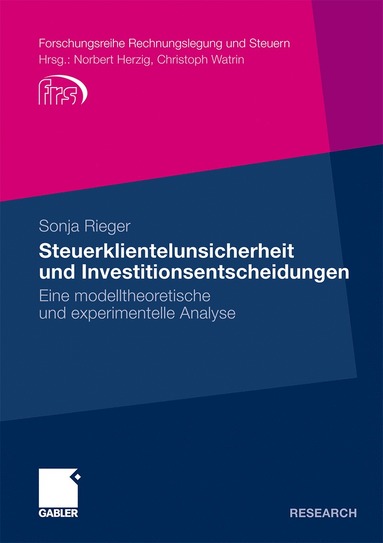 bokomslag Steuerklientelunsicherheit und Investitionsentscheidungen