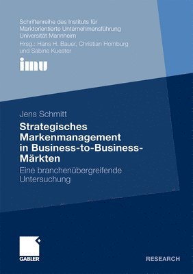 bokomslag Strategisches Markenmanagement in Business-to-Business-Mrkten