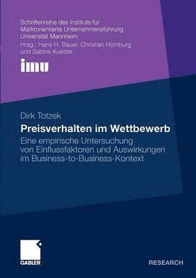 bokomslag Preisverhalten im Wettbewerb