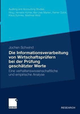 bokomslag Die Informationsverarbeitung von Wirtschaftsprfern bei der Prfung geschtzter Werte