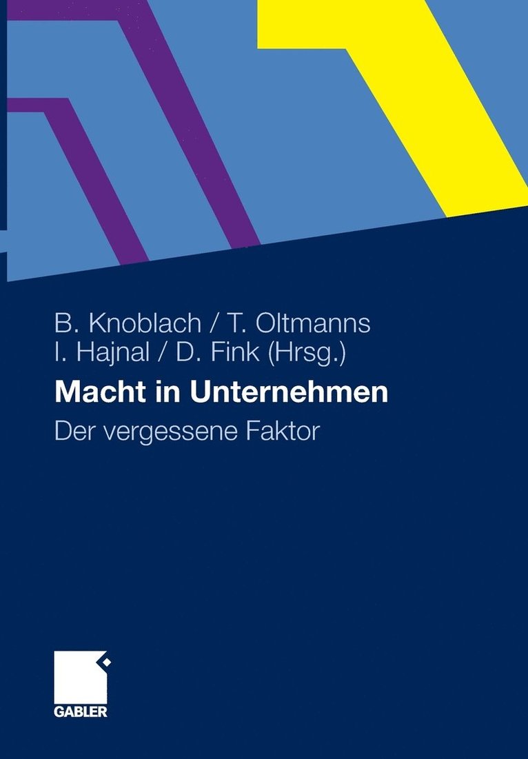Bianka Knoblach, Torsten Oltmanns, Ivo Hajnal, Dietmar Fink - Macht in Unternehmen, Inbunden