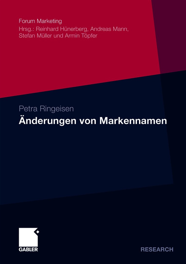 Petra Ringeisen - Änderungen von Markennamen, Häftad