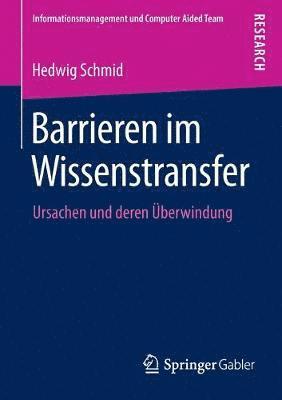 bokomslag Barrieren im Wissenstransfer