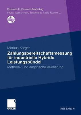 bokomslag Zahlungsbereitschaftsmessung fr industrielle Hybride Leistungsbndel