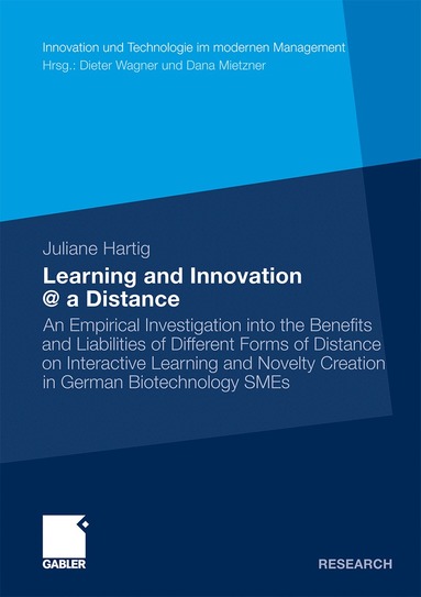 Juliane Hartig - Learning and Innovation @ a Distance, Häftad