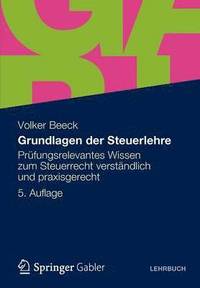 bokomslag Grundlagen der Steuerlehre