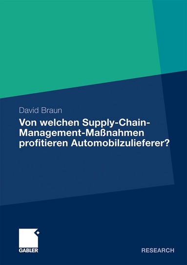 David Braun - Von welchen Supply-Chain-Management-Maßnahmen profitieren Automobilzulieferer?, Häftad