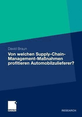 Von welchen Supply-Chain-Management-Maßnahmen profitieren Automobilzulieferer?