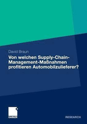 Von welchen Supply-Chain-Management-Manahmen profitieren Automobilzulieferer? 1