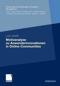 bokomslag Motivanalyse zu Anwenderinnovationen in Online-Communities