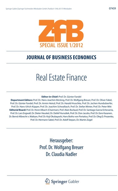Wolfgang Breuer, Claudia Nadler - Real Estate Finance, Häftad