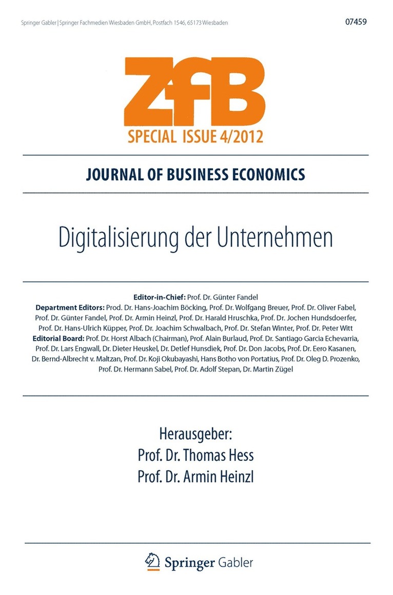 Thomas Hess, Armin Heinzl - Digitalisierung der Unternehmen, Häftad