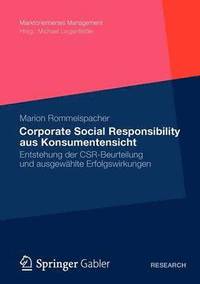 bokomslag Corporate Social Responsibility aus Konsumentensicht