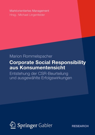 bokomslag Corporate Social Responsibility aus Konsumentensicht