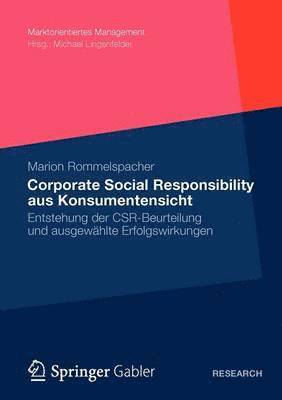 Marion Rommelspacher - Corporate Social Responsibility aus Konsumentensicht, Häftad