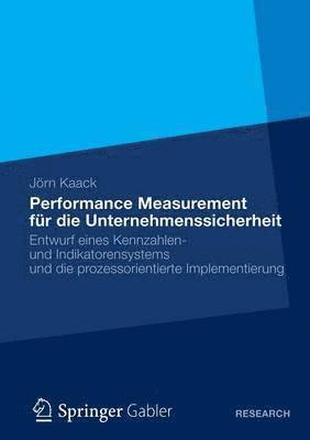 bokomslag Performance-Measurement fr die Unternehmenssicherheit