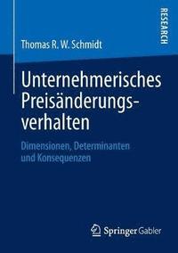 bokomslag Unternehmerisches Preisnderungsverhalten